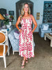 Botanical Empire Midi Dress