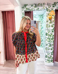Boho Mix Floral Print Top