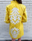 Isla Floral Baroque Dress-Yellow