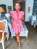 Pink Bandana Mini Dress