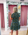 Baby Blossom Mini Dress-Brown