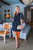 Countryside Mornings Mini Dress-Black