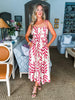 Botanical Empire Midi Dress