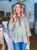 Right Way Striped Top-Olive