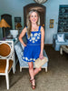Azure Love Embroidered Short Set