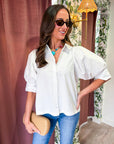 The Sculpt Button Down Top