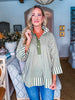 Right Way Striped Top-Olive