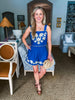 Azure Love Embroidered Short Set