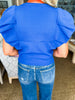 Meet Up Knit Top-Blue