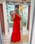 Purely Yours Maxi Dress-Red