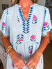 Countryside Life Midi Dress-Peri Blue