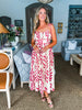 Botanical Empire Midi Dress
