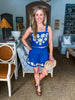 Azure Love Embroidered Short Set
