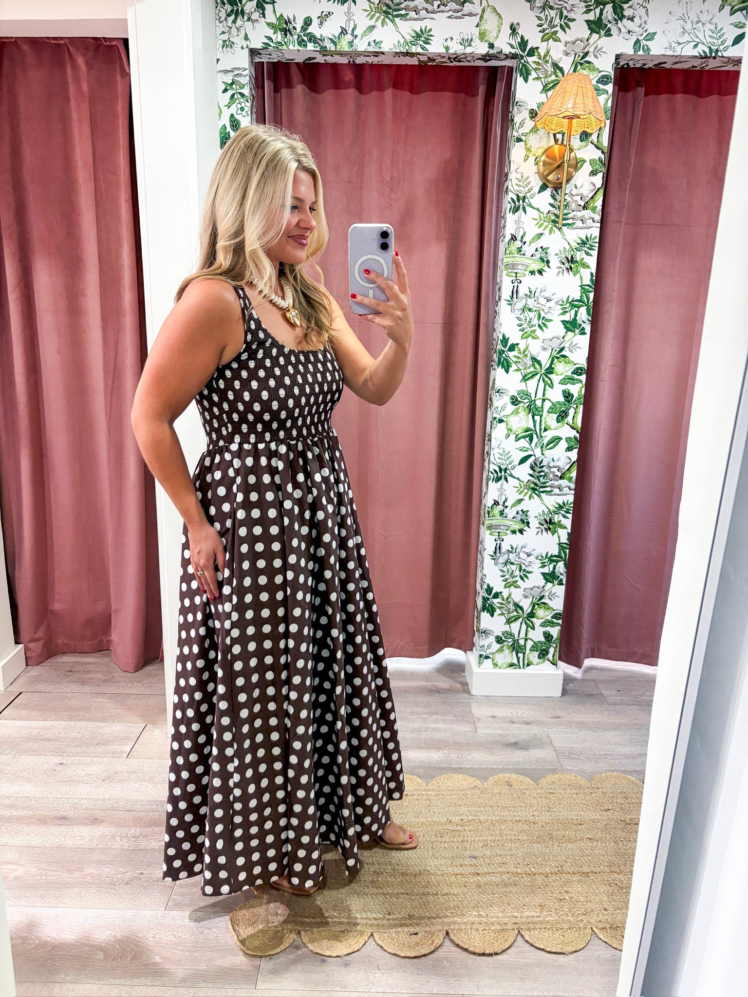 Eileen Polka Dot Maxi Dress