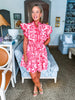 Pink Bandana Mini Dress