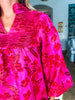 Like a Dream Jacquard Dress-Hot Pink