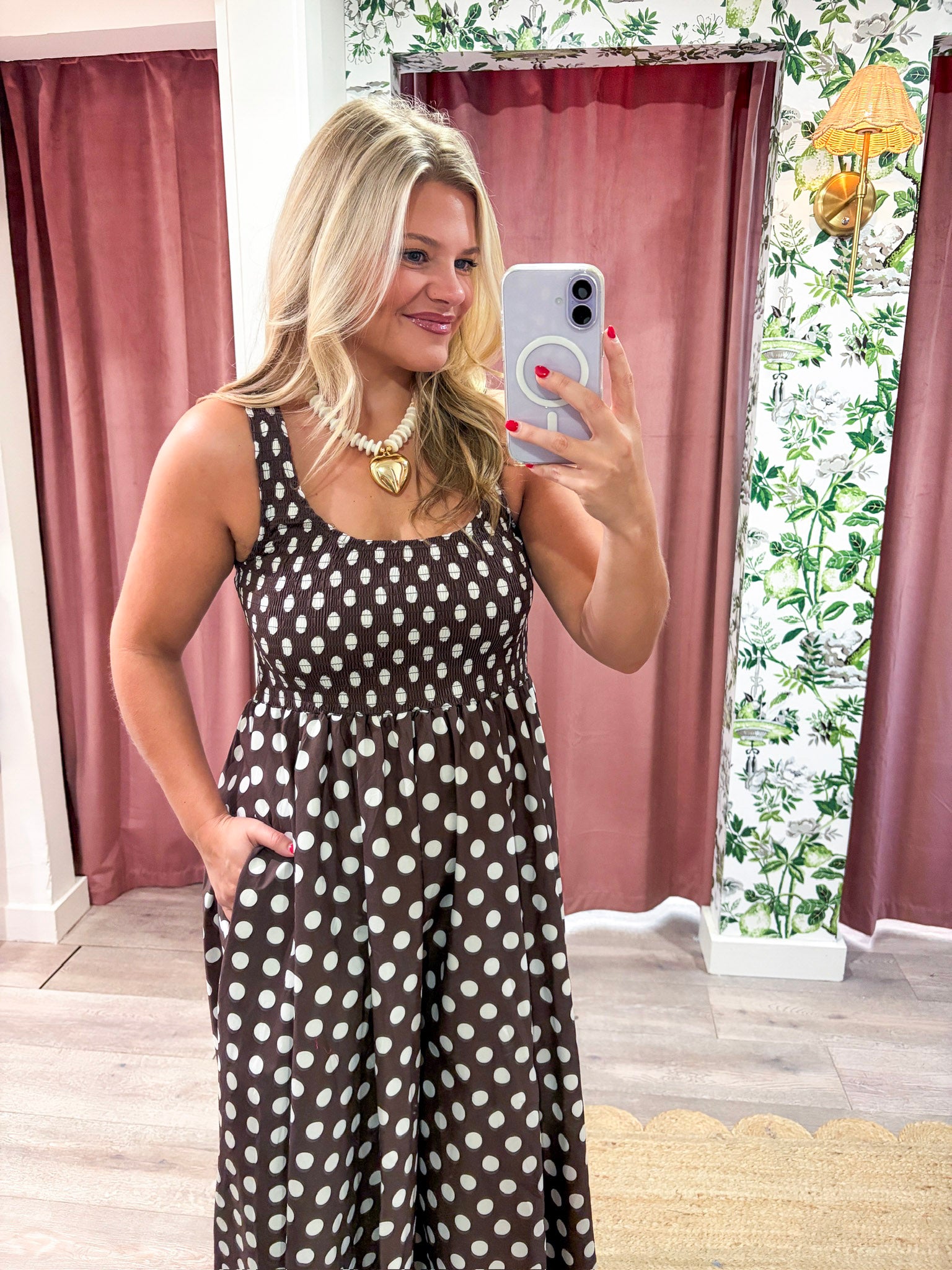 Eileen Polka Dot Maxi Dress