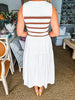 Feeling Social Midi Dress- Brown