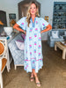 Countryside Life Midi Dress-Peri Blue