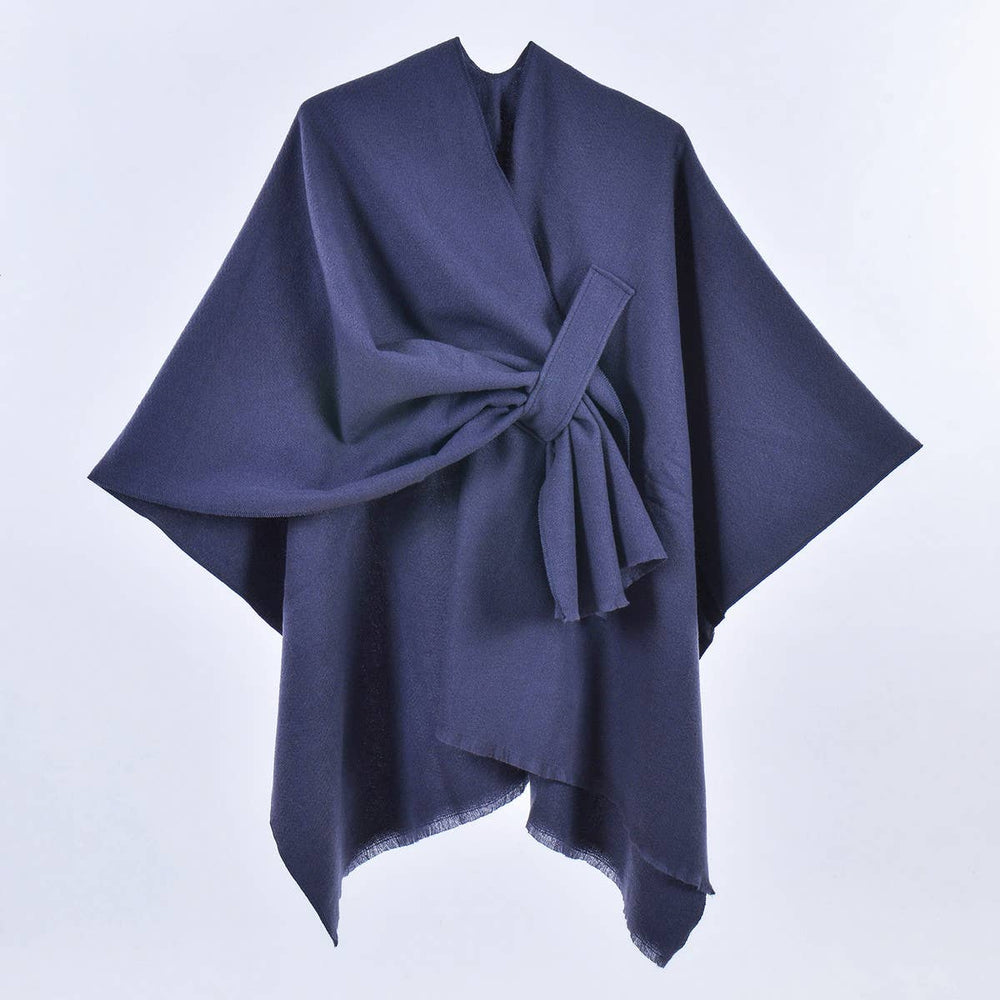 Luxe Wrap Shawl-Navy