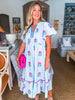 Countryside Life Midi Dress-Peri Blue