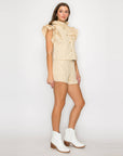 Little Wild Flower Ruffle Vest