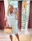 Hazel Floral Shift Mini Dress
