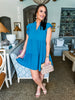 Casual Charm Dress- Dusty Teal