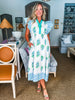 Coastal Brunch Floral Midi Dress