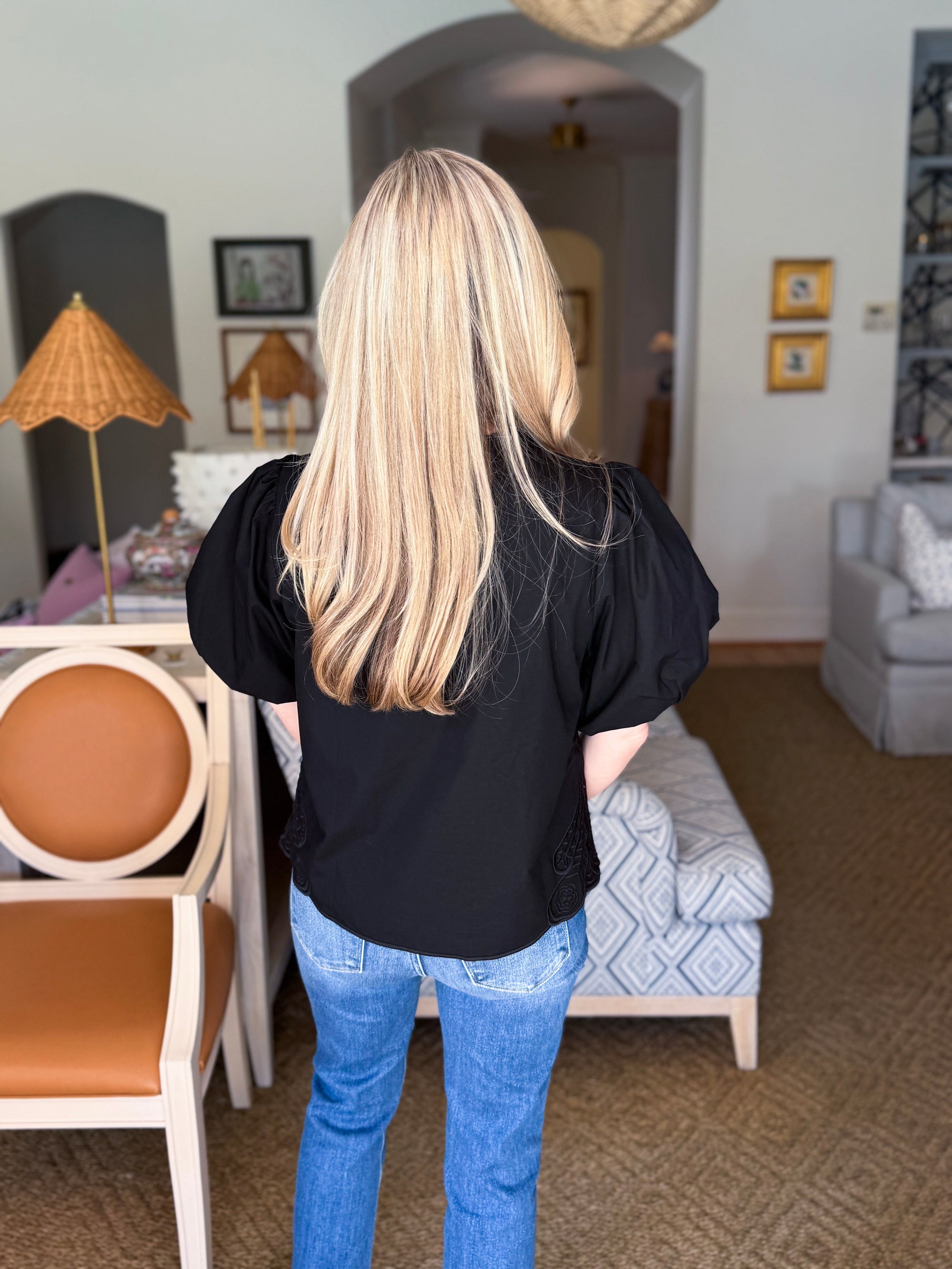 Floral Moment Embroidered Top