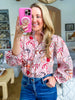 Hendry Floral Button Up Top