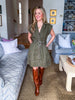 Chic Style Mini Dress-Olive