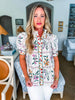 Delicate Dreams Floral Top-Ecru