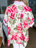 Flower Pop Oversized Top-Pink