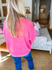 Ribbons and Bows Sweater- Bubblegum