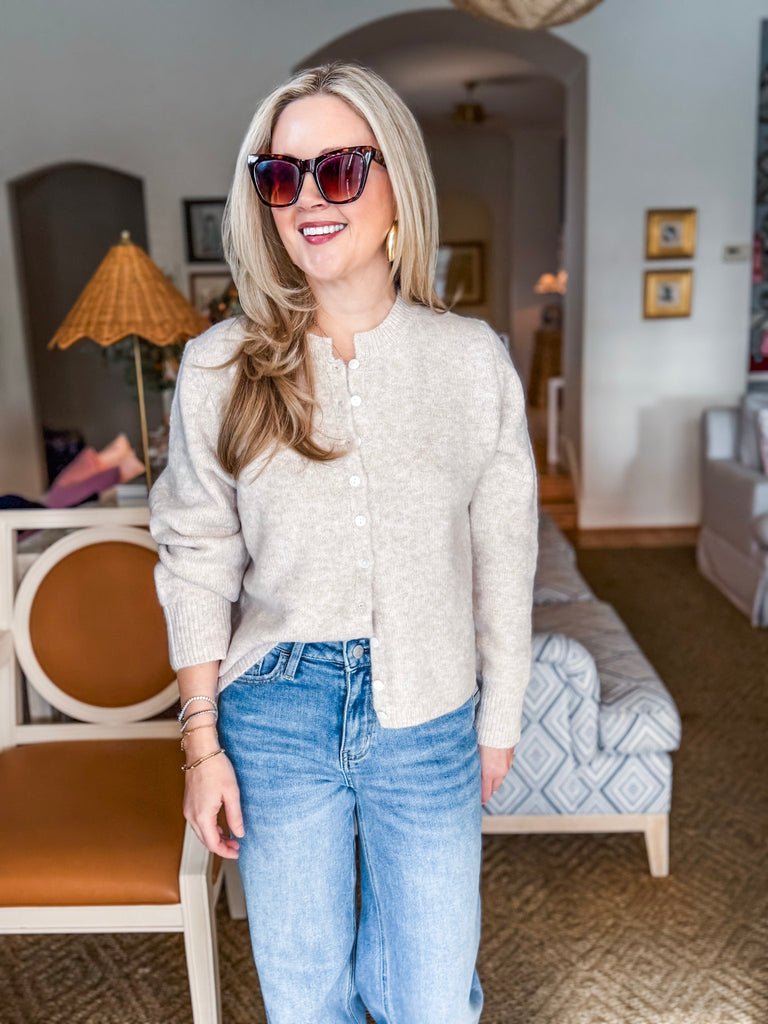 Cozy Nights Cardigan-Egg Shell