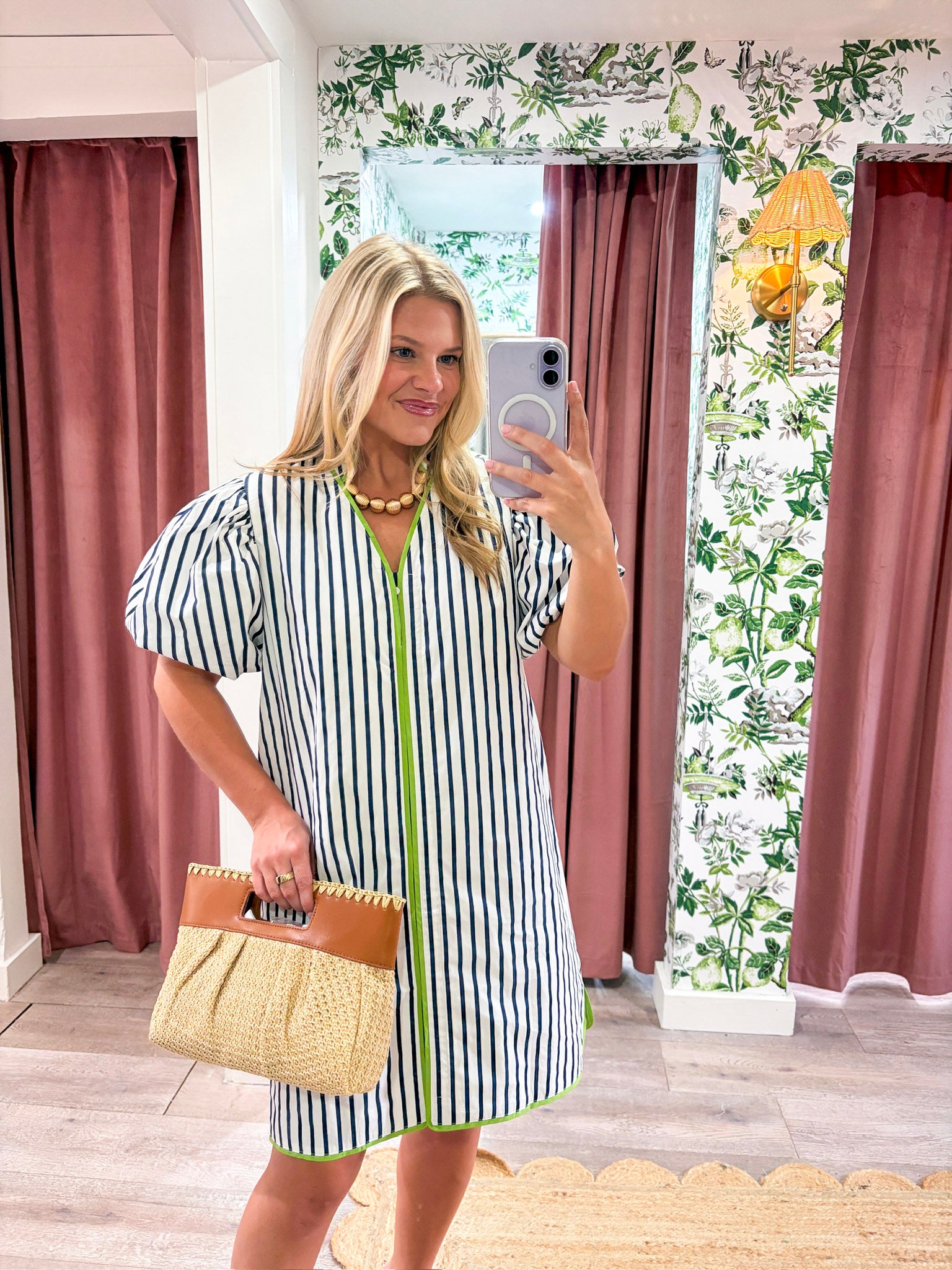 Madeline Stripe Mini Dress