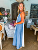 Santorini Seas Maxi Dress