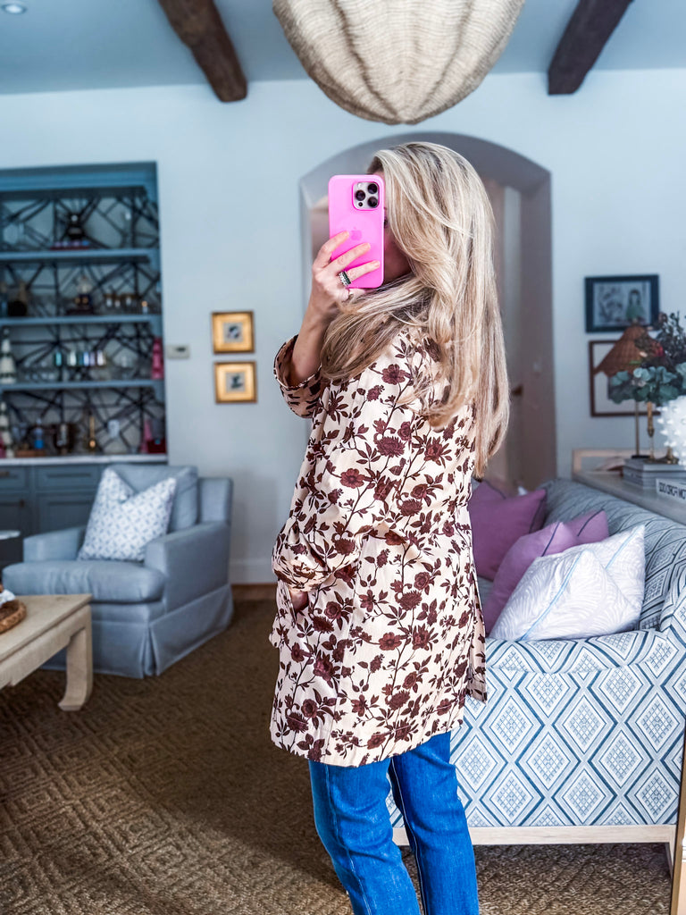 Whimsical Walks Floral Coat