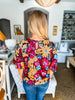 Harvest Flowers Sequins Top