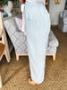 Striped Wide Leg Cropped Pants