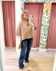 Warmth Edit Sweater-Taupe