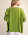 Mabel Oversized Tee-Green