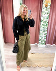 Fireside Cottage Cardigan-Black
