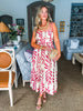 Botanical Empire Midi Dress