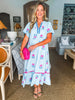 Countryside Life Midi Dress-Peri Blue