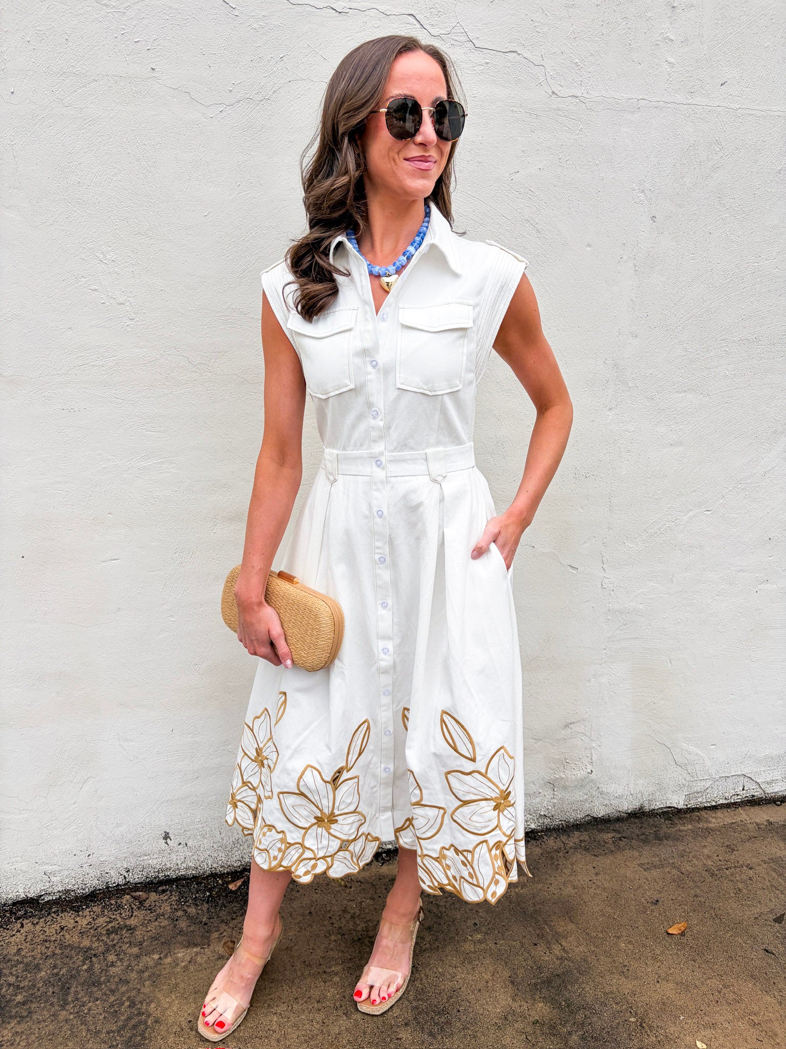 embroidered cutwork dress ARRANGE - Cutwork Embroidered Mini Dress - Women - Cotton - 8 UK