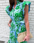 Delicate Petals Midi Dress