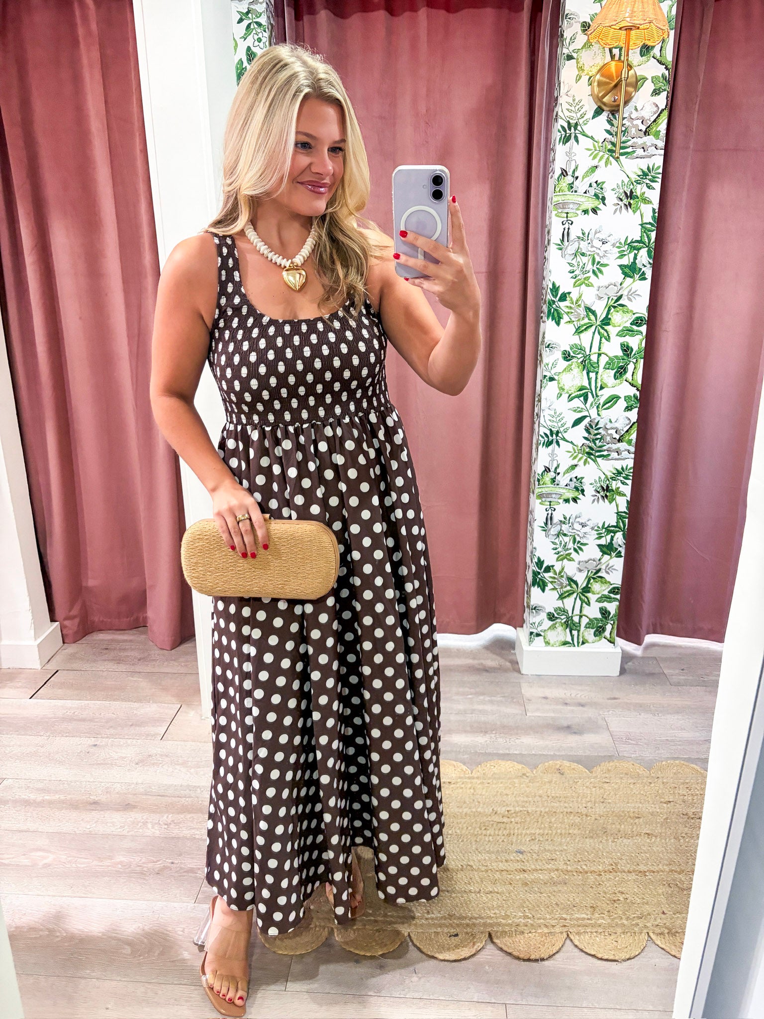 Eileen Polka Dot Maxi Dress