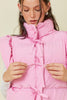 Snow Sweet Puffer Vest- Light Pink